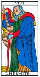carte hermite tarot vincent beckers